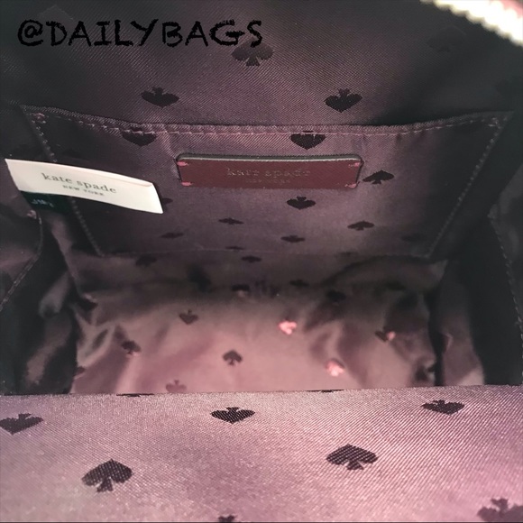 KATE SPADE MINI CONVERTIBLE BACKPACK CHERRY WALLET - Picture 4 of 8